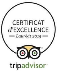 Certificat d'excellence Tripadvisor